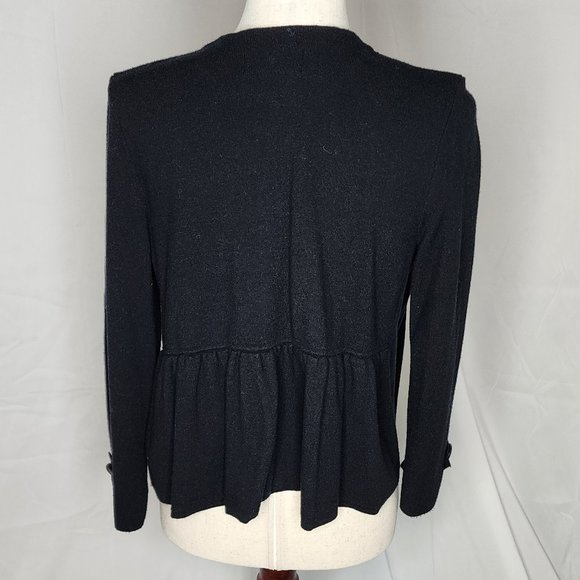 Anthropologie 3/4 sleeve Black Cardigan Size S - Picture 7 of 11